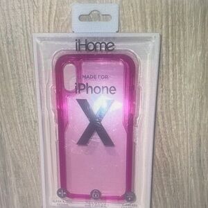 iHome Vibrant Pink iPhone X Case